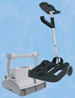 ALVA SCHWIMMBADREINIGER MIT CADDY